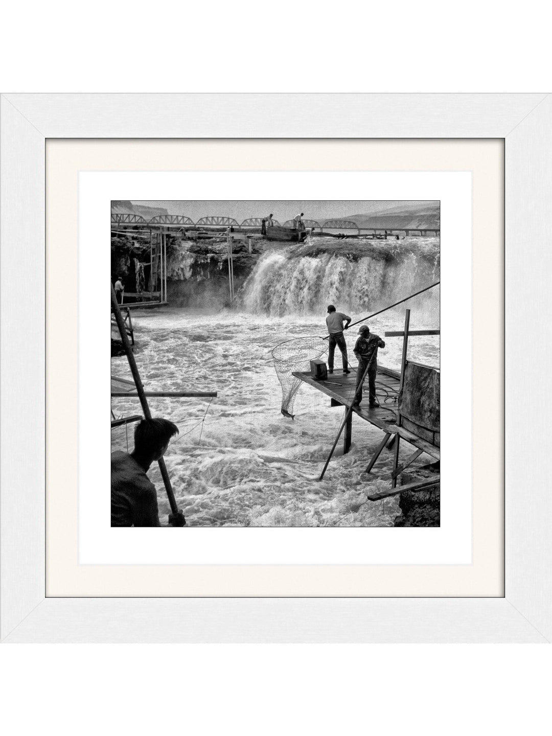 Celilo Falls Net Fishing 1956 Square Edition - Square Editions - Richard Stefani - Stefani Fine Art