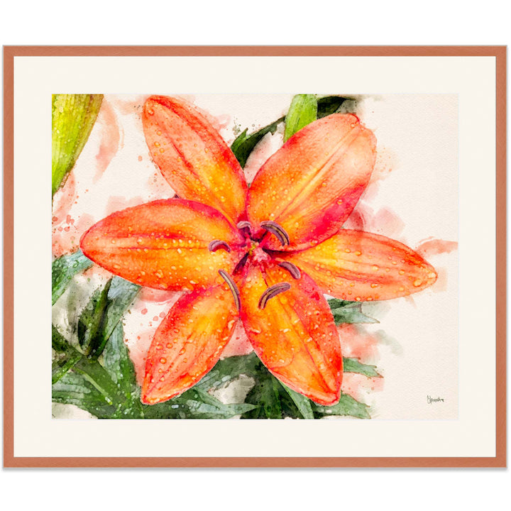 Orange Lily - Legacy Editions - Christina Stefani - Stefani Fine Art