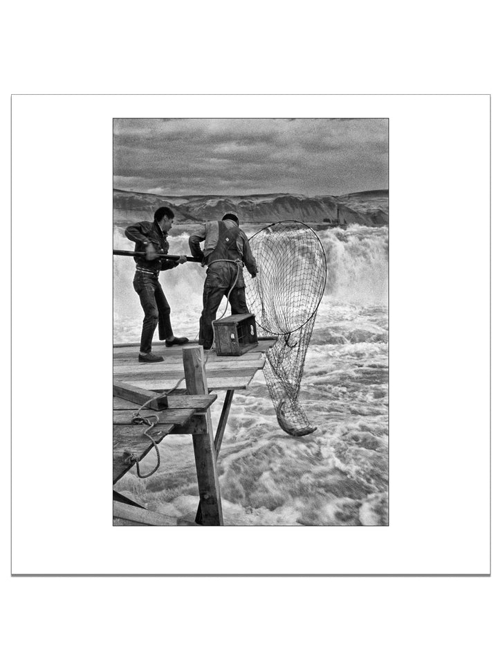 Celilo Falls Salmon Catch 1956 Square Edition - Square Editions - Richard Stefani - Stefani Fine Art